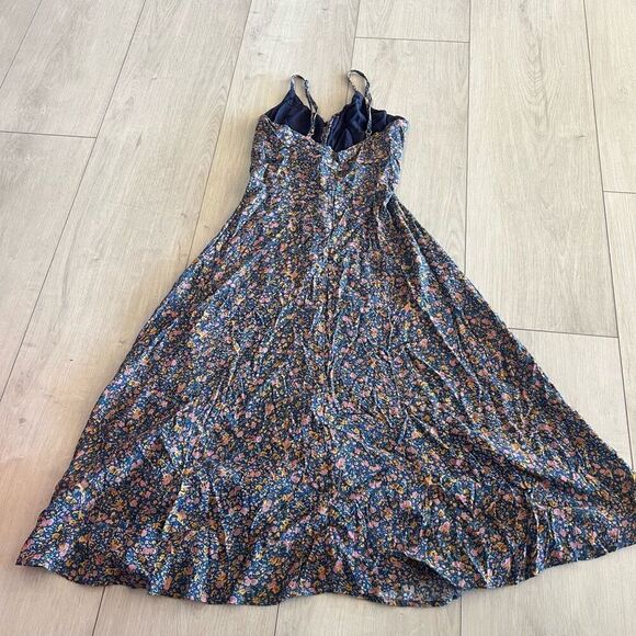 ROLLAS MIDSUMMER COAST FLORAL DRESS - BLUE size XS - Picture 4 of 9